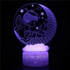 3d-лампа в виде ангела, иллюзия, ночсветильник, 7 цветов, меняющийся светодиод, настольная лампа, украшение для спальни, рождественский подарок для девочек