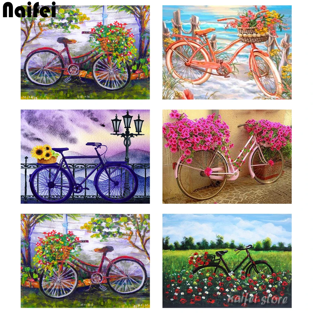 Набор для алмазной живописи 5d квадратная/Круглая Мозаика в винтажном стиле езды