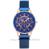 YOLAKO Latest Design Fashion Women Quartz Magnetic Belt Wristwatch High Quality Women Magnetic Strap Watch Hot Sales