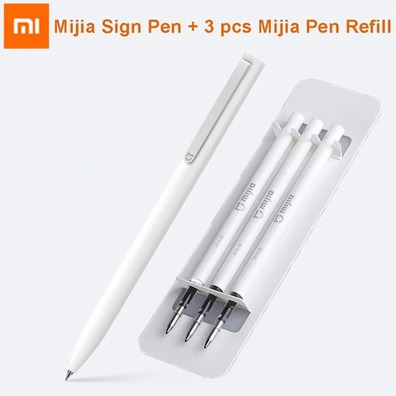 Xiaomi Mijia металлический знак ручки Mijia чернила Япония Прочный знак Premec Швейцария Mikuni заправка - Цвет: White add 3
