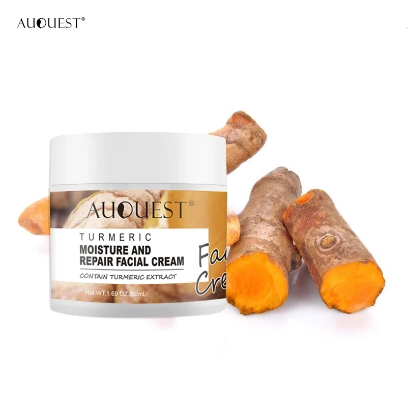 

Auquest Turmeric Facial Skin Repair Cream Acne Treatment Face Moisturizer Whitening Lightening Against Acne Remover Cream 50ml
