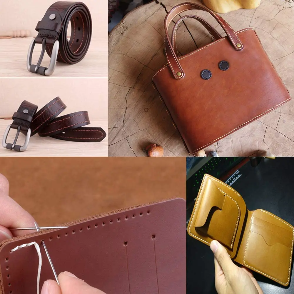 

Nonvor Colorful Leather Sewing Waxed Thread-Practical Long Stitching Thread for Leather Craft DIY Leather Projects