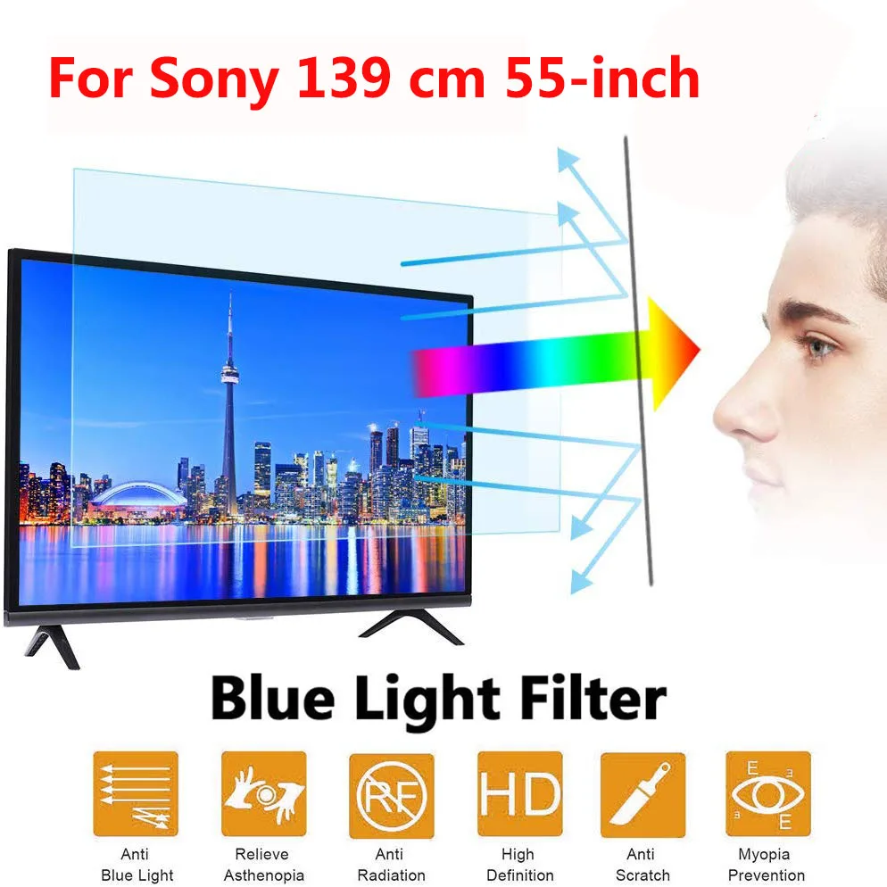 

For Sony 139 cm 55-inch Monitor Screen Protector -Blue Light Filter Eye Protection Blue Light Blocking flim