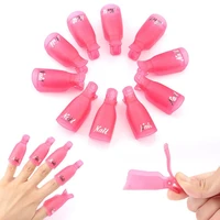 10 pieces of nail immersion cap clip nail makeup remover set uv glue nail remover clip nail nail remover tool tslm1