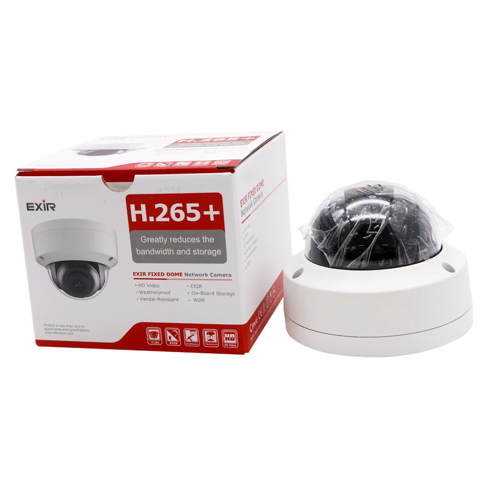 Hikvision DS-2CD2123G0-IS 2 Мп ИК Фиксированная купольная POE IP-камера безопасности с аудио