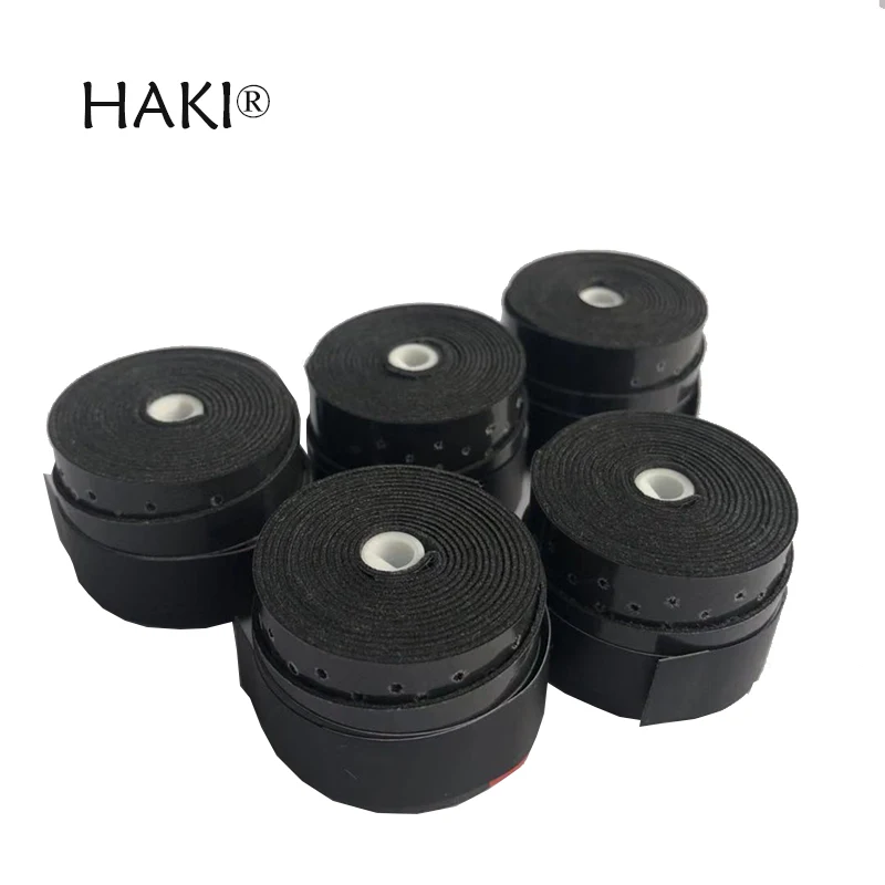 10 шт. HAKI черные липкие теннисные ручки Overgrip перфорированные технические ракетки