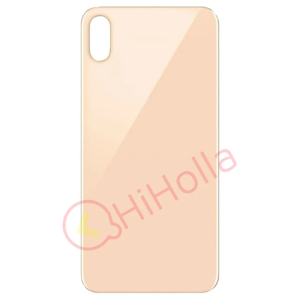 Большое отверстие для iPhone X XS MAX крышка аккумулятора Задняя стеклянная панель