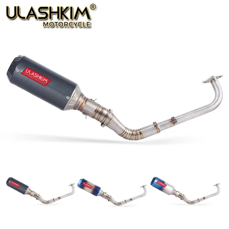 Модифицированная Передняя труба мотоцикла скутер глушитель Escape полная система