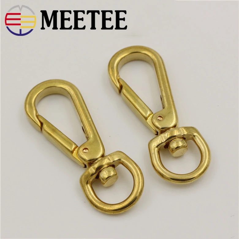 Медные Крючки для ключей Meetee 11*49 мм 2 шт. медные собак латунные зажимы крючков