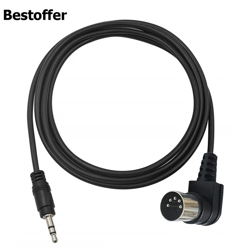 0,5м/1,5м/3м MIDI 5 Pin DIN Plug Мужской кабель на разъем DC 3,5 мм (1/8 дюйма) TRS стереоджек конвертер для гитар.