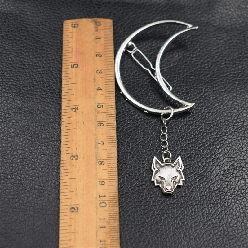 1 шт. заколка для волос wicca crescent moon wolf | Украшения и аксессуары