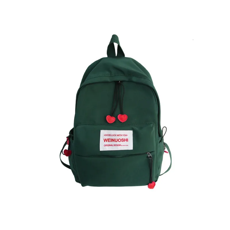 

2020 New Waterproof Nylon Backpack for women Heart Drawstring Travel Bag Teenage Girls Schoolbag Women backpack Preppy Mochila
