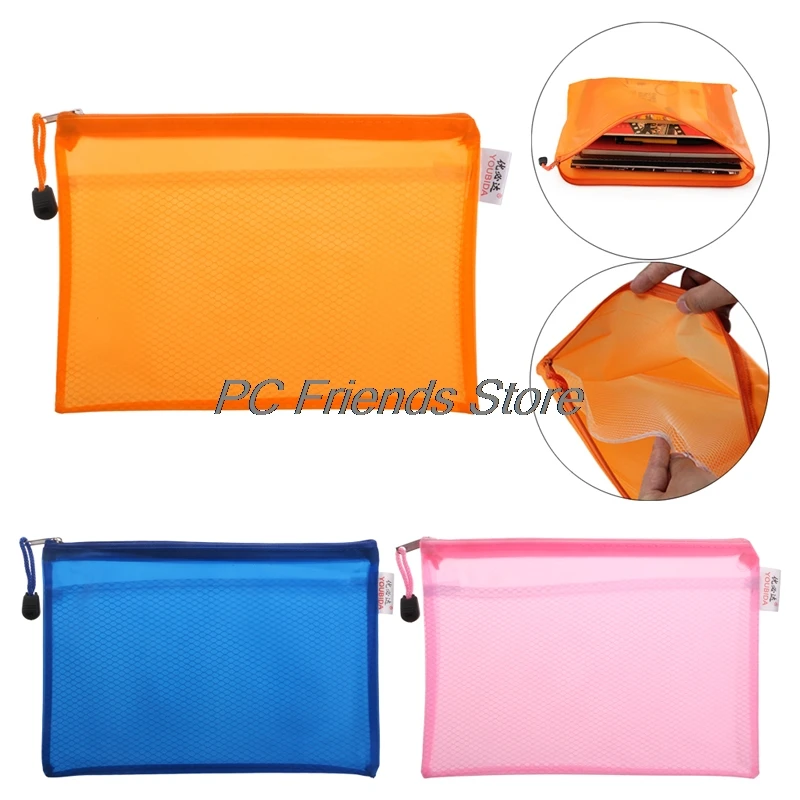 

Document Bag A5 Zipper File Pocket Storage Organizer Office School Waterproof X6HA