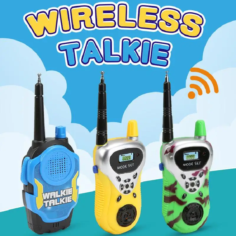 

2pcs/set Walkie Talkie Long-range Wireless Conversation Classic Plastic Two Way Radio Control Walkie Talkie Kids Play House Toy