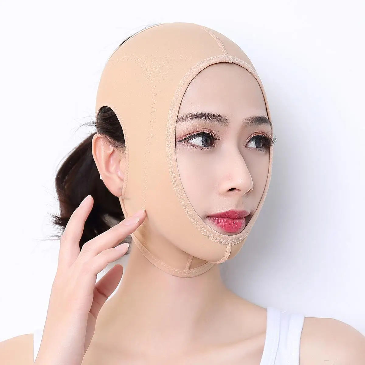 

Массажер для лица, подтягивающий пояс, бандажный инструмент для лица, маска для лица, F инструмент для лица, резьба по лицу, V-образный инструм...