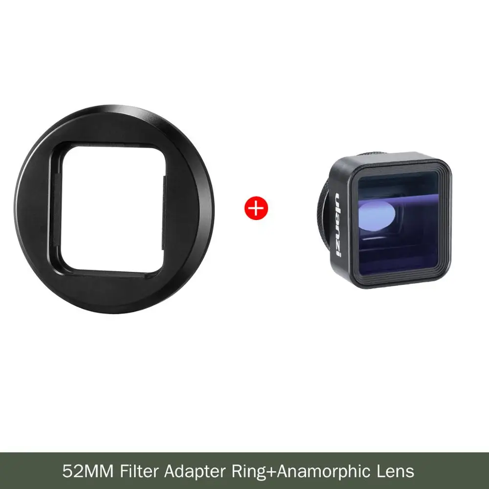 Anamorphic Lens Чехол для телефона Ulanzi для iPhone 7/8 X XS XR 11 Pro Max samsung S10 N10 HUAWEI P30 mate 30 Pro анаморфные линзы 17 мм чехол для объектива - Цвет: Anamorphic Lens