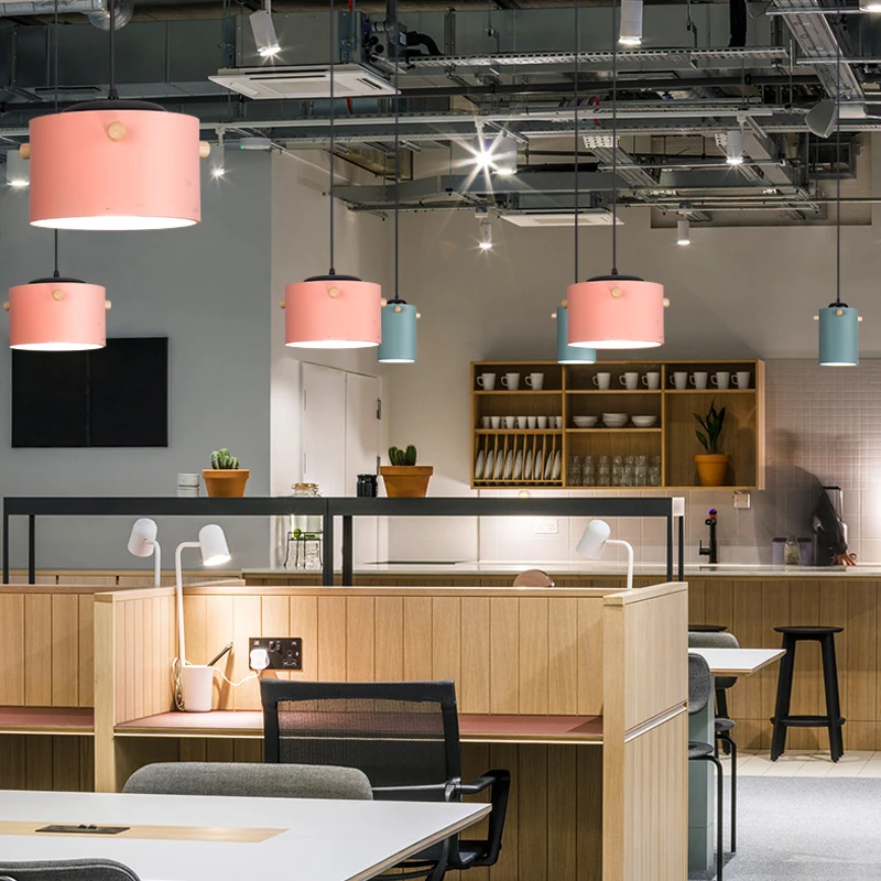 Скандинавский деревянный подвесной светильник освещение висячая лампа