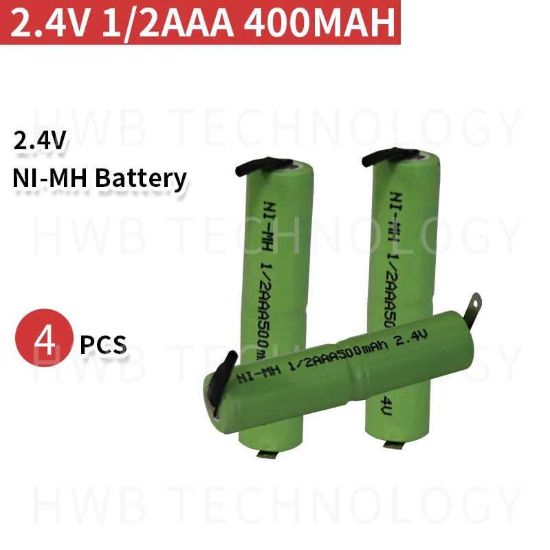 4 шт./лот оригинальный новый Ni-MH аккумулятор KX 2 В 1/2AAA 400 мА/ч 1/2 AAA батареи с Pins