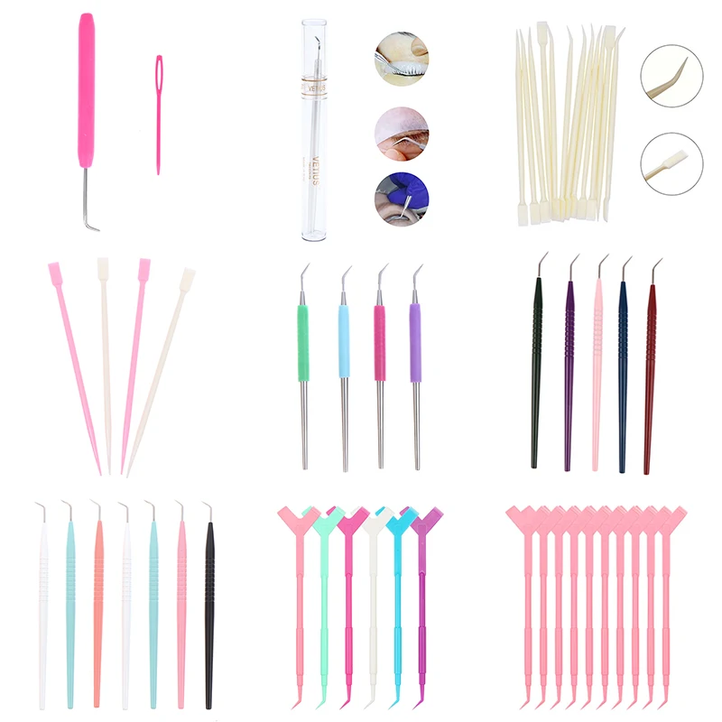 

1/5/6/10/20pcs Eyelash Perm lifting Eye lashes Tool Plastic Clean Up Rods Beauty Makeup Lamination Eyelashes Separating Tool
