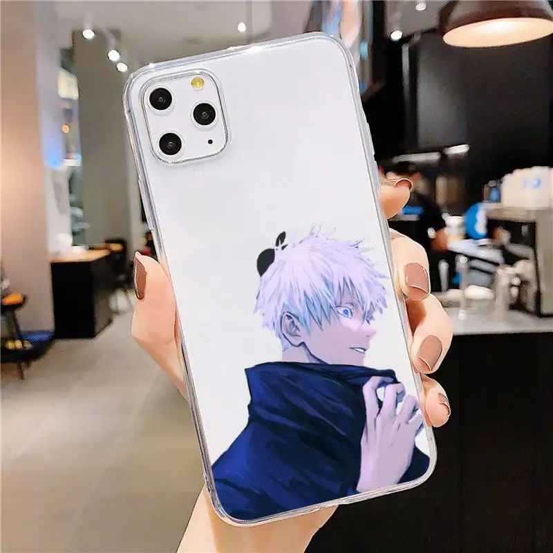 

Jujutsu Kaisen Japan anime cool Phone Case Transparent soft For iphone 5 5s 5c se 6 6s 7 8 11 12 plus mini x xs xr pro max
