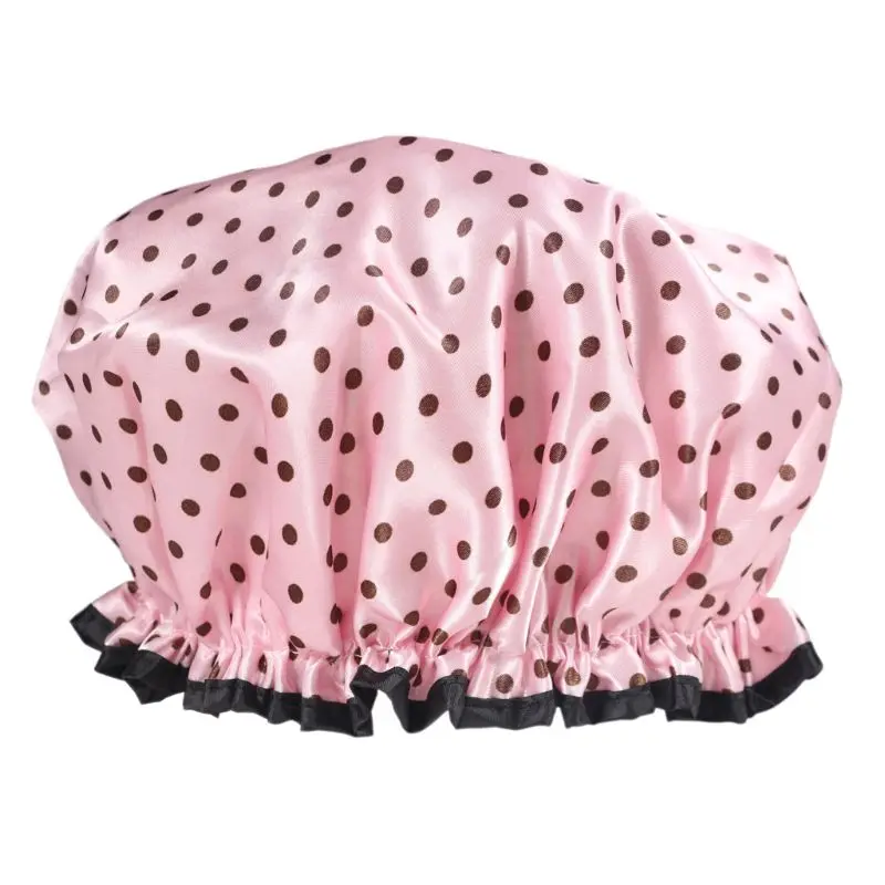 

Women Girls Shower Cap Bathroom Waterproof Shower Caps Adult Kitchen Smoke-proof Hat Home Cleaning Dust-proof Hats