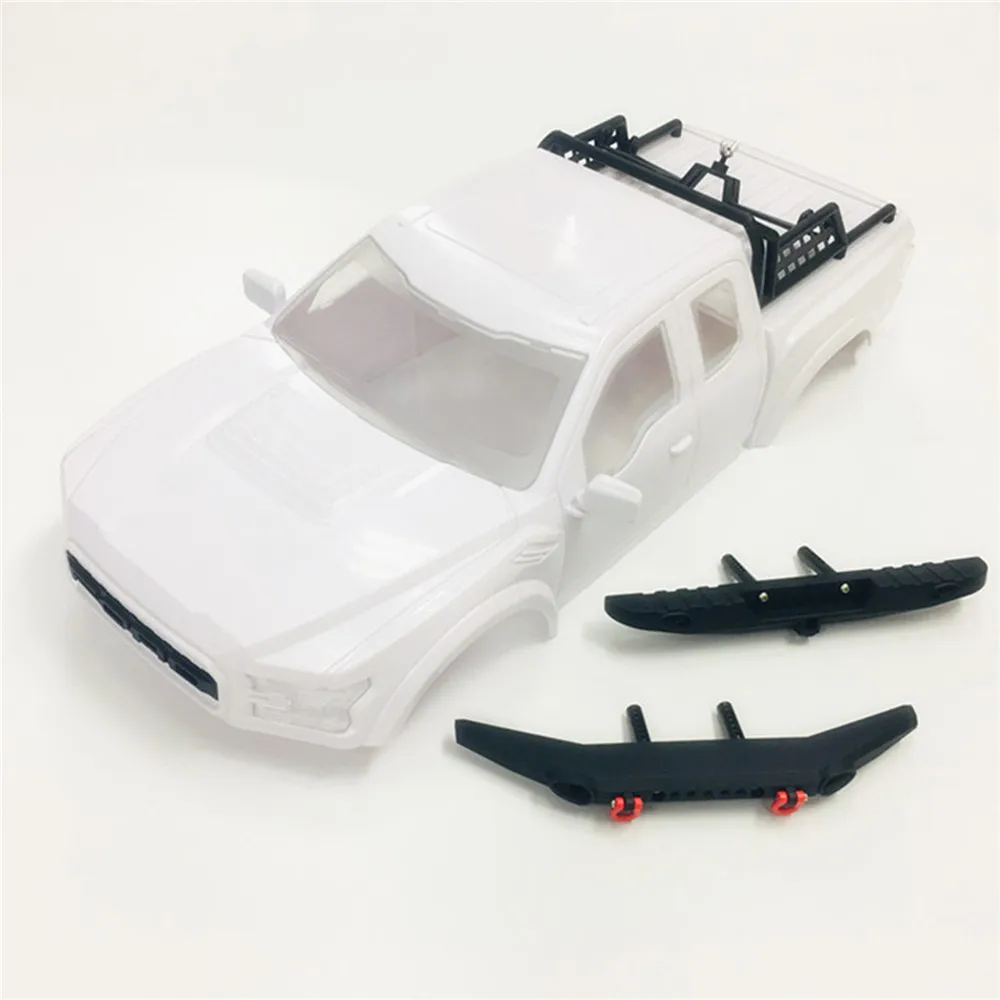 ABS жесткий корпус автомобиля с бампером и запасными шинами для TRAXXAS TRX4 Ford Raptor RC