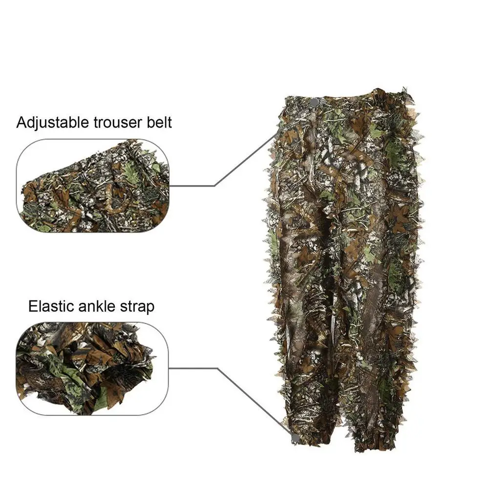 3d костюм в виде листьев Bionic Ghillie камуфляжная одежда для фотосъемки с изображением