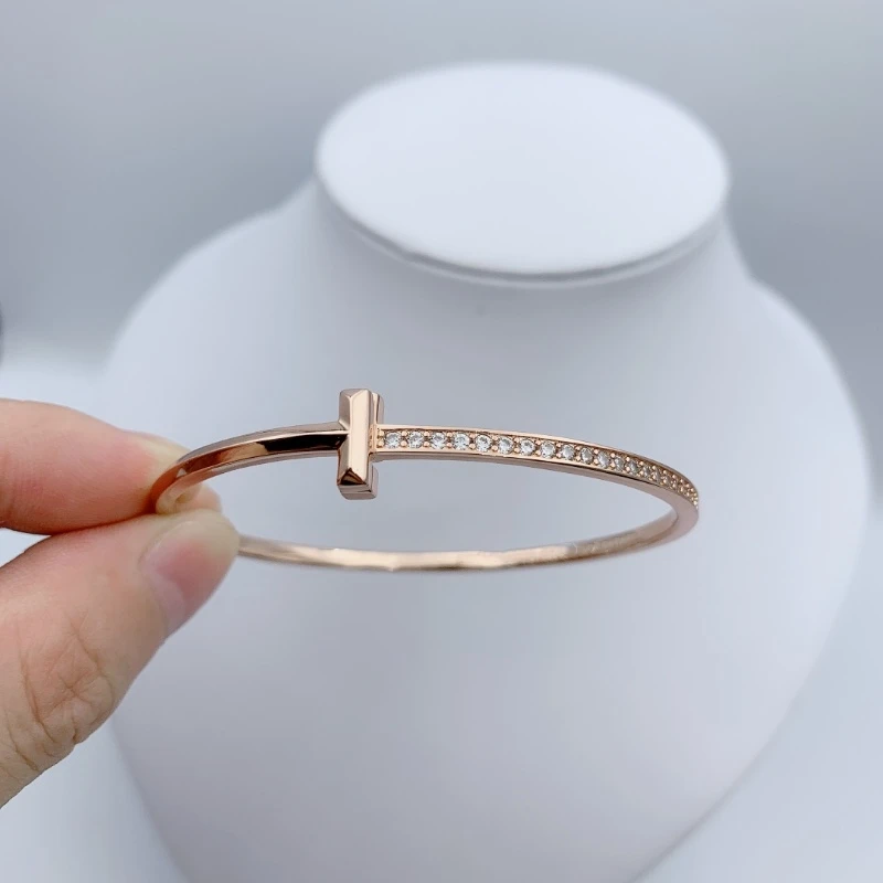 

1:1 925 Sterling Silver Simple European And American Style Bracelet Women Logo Original Brand Hot Fashion Jewelry Valentine Gift