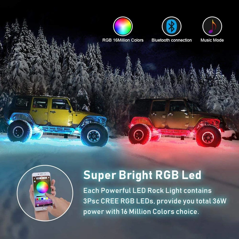 Автомобиль Underglow светильник светодиодный RGB неон под днище кузова украшение