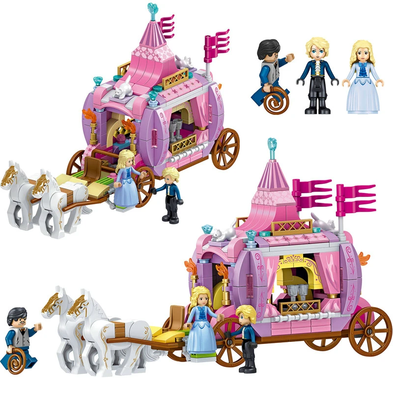 Princess Windsor Bourbon Royal Carriage Building Blocks Construction Brick Educational Toys for Children Compatible with TOYS | Игрушки и