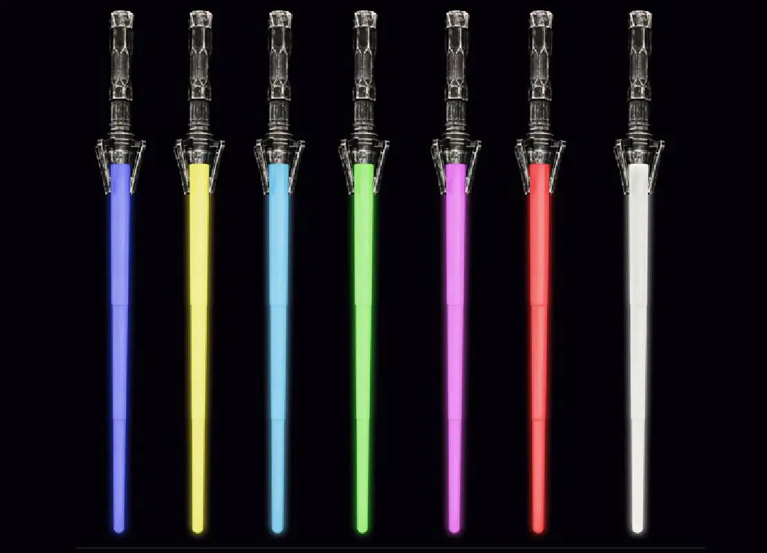 Детские светящиеся игрушки цветной яркий световой меч прозрачный различные