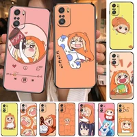 himouto umaru chan anime cartoon phone case for xiaomi redmi note 10 9 9s 8 7 6 5 a pro s t black cover silicone back pre style