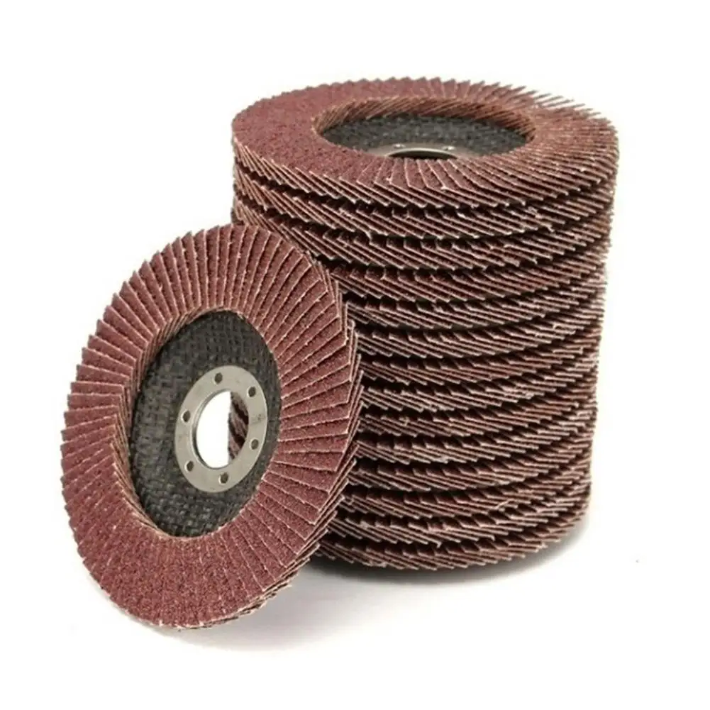 

10Pcs 100mm Flap Discs 40/60/80/120 Grit Grinding Wheels Blades for Angle Grinder Sanding Disk Grinding Wheel Abrasive Tools