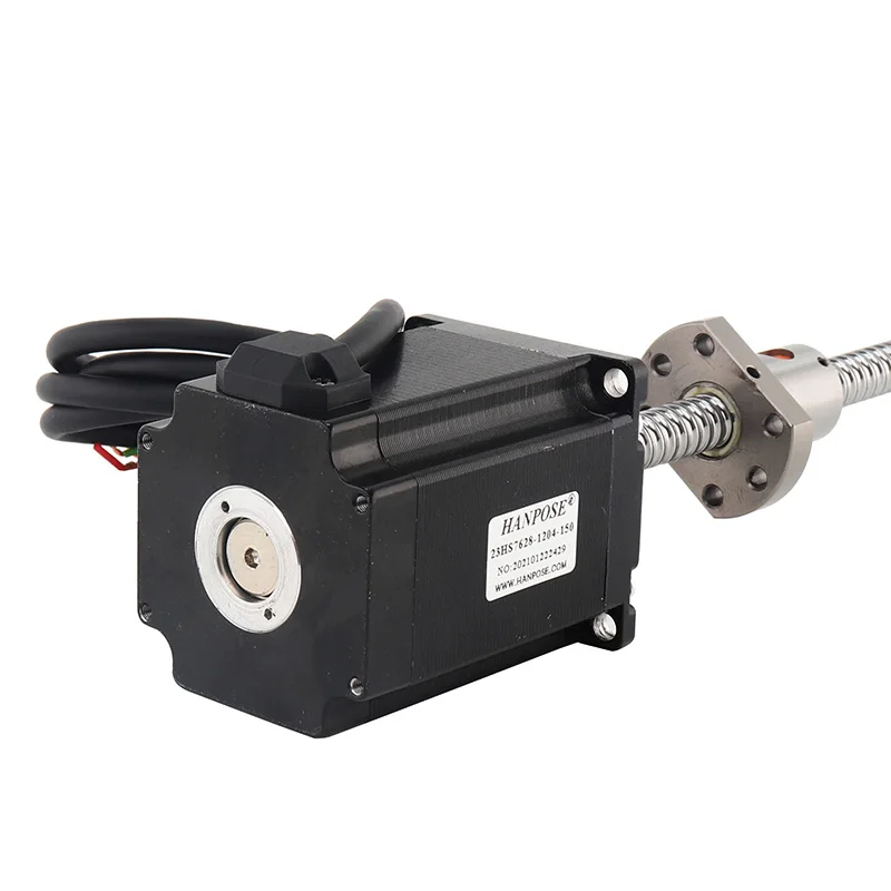 1 шт. Nema 23 шаговый двигатель 4 провода 2 Фаза 76 мм 2.8A 189N.CM 23HS7628 SFU1204 шариковый винт