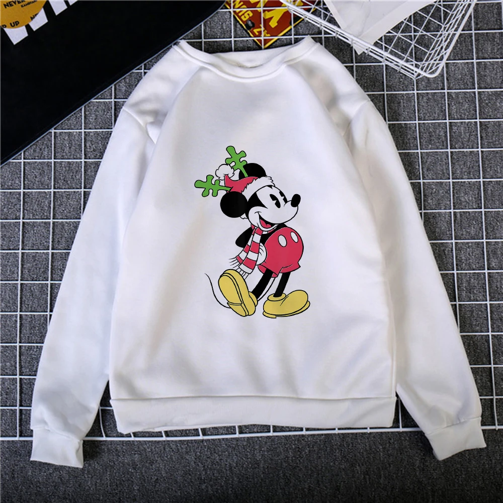 

Disney Merry Christmas Unisex Sweatshirt Exquisite Fashion Hoodies Mickey Mouse and Friend Hot Selling Top Comfy Pullover