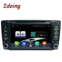 idoing 82din car android 10 radio player for skodaoctavia 2 2009 2015 px6 4g64g 8 core ips screen tda 7850 gps bluetooth 5 0