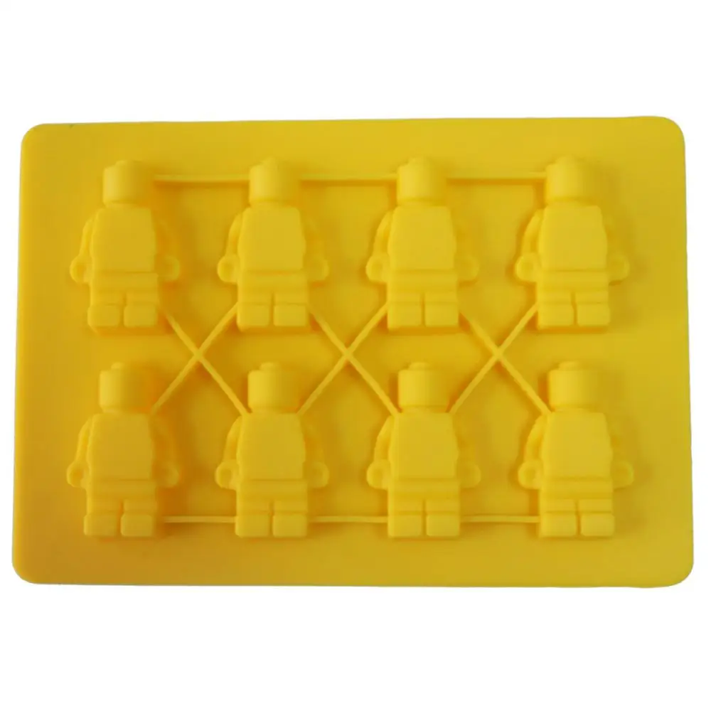 8 кирпичей силиконовая форма для льда в форме робота лоток кубик мороженого