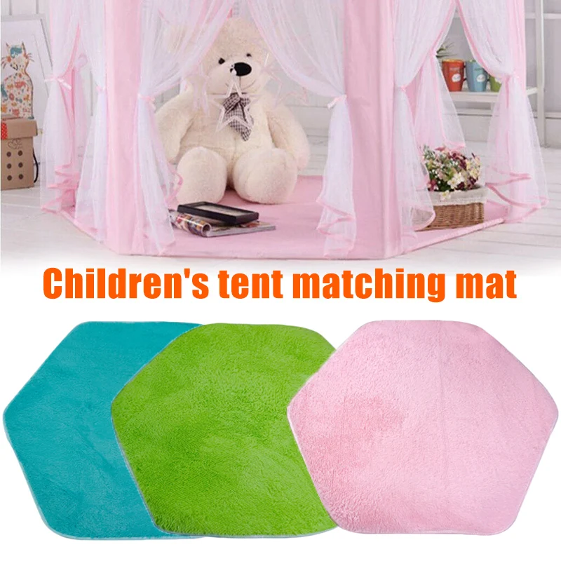 

Child Playhouse Tent Carpet Rug Floor Game Cushion Toy Hexagonal for Home Kids Home Accessories