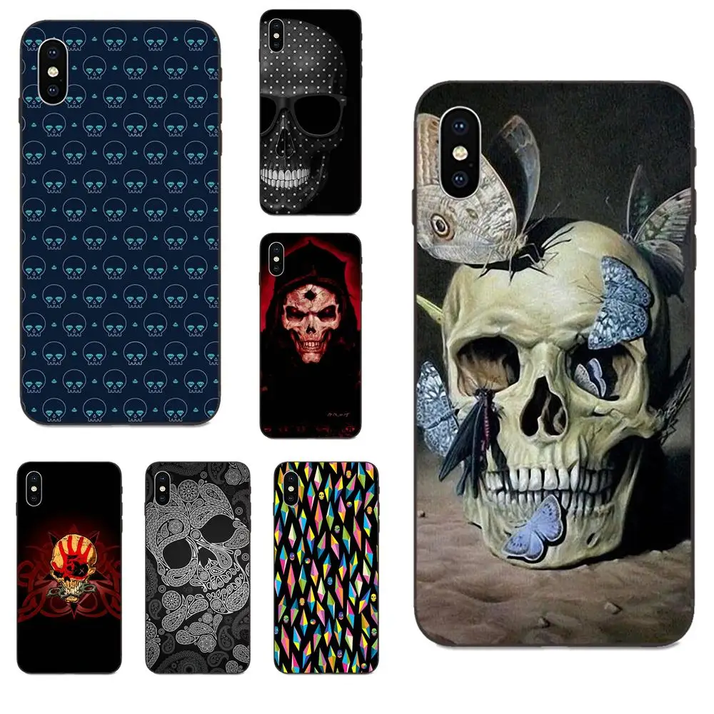 Абстрактный 3d-узор с черепами и бриллиантами для Huawei Honor Enjoy Mate Note 6s 8 9 10 20 P20 P30 Lite Play