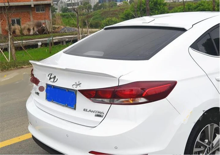 Спойлер на крышу для HYUNDAI Elantra 2016 2018 спойлер из высококачественного АБС пластика