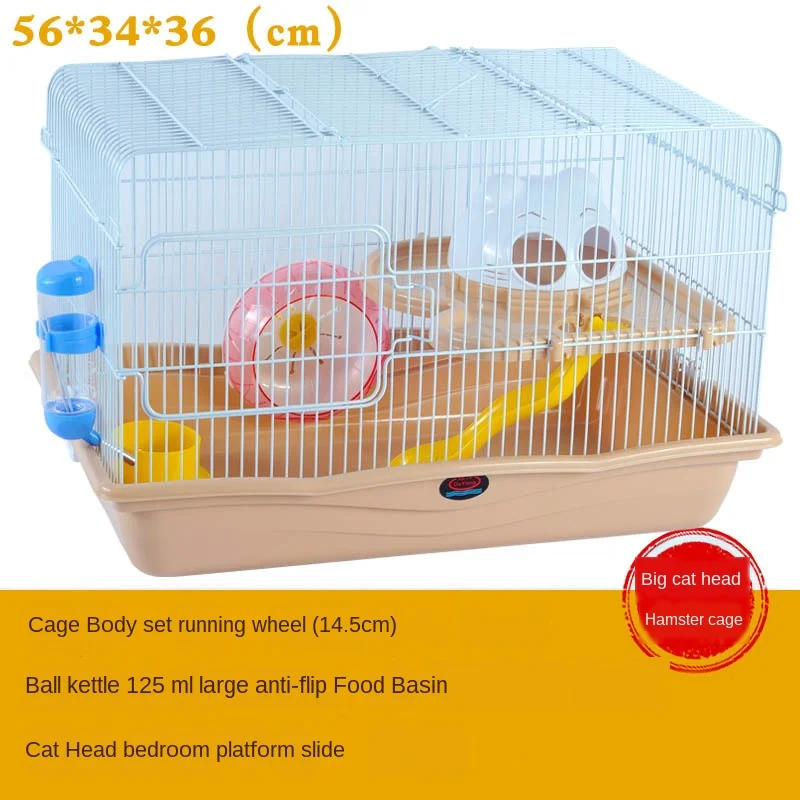 Pet GuineA свинка хомяк клетка Хрустальная 3 этажная замок аксессуары для