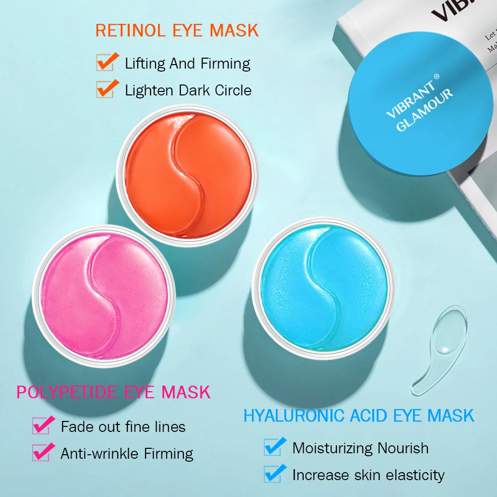 

Гиалуроновая кислота, маска для глаз, увлажнение и питание, улучшение кожи вокруг глаз, удаление темных кругов, полипептид, ретинол, уход за ...