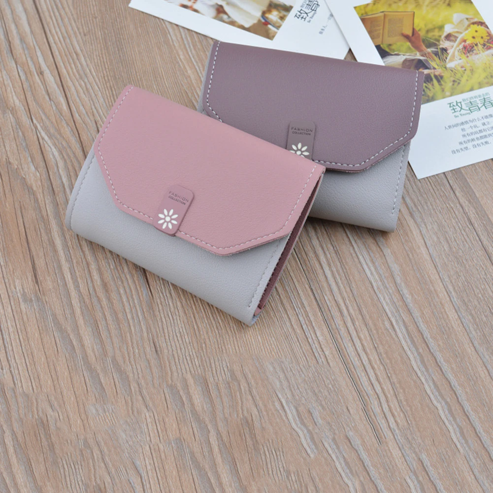 Женские кошельки Маленький модный бренд кожаный кошелек для женщин женская