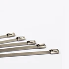 10 шт. 4,6 мм * 100 застежка-молния обмотка выхлопной тепла из нержавеющей стали Металлические Кабельные стяжки с металлическим покрытием ремни Индукционная труба заголовок проводки