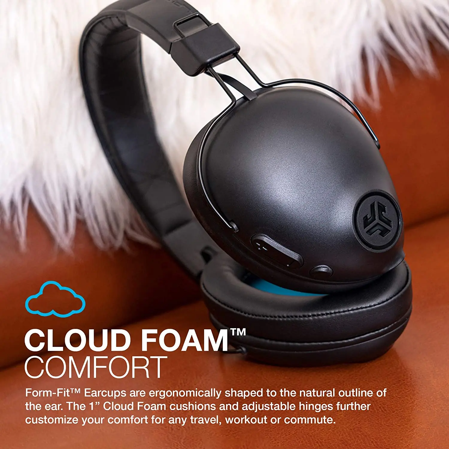 Беспроводные Накладные наушники JLab Studio Pro Bluetooth | 50 + часов воспроизведения 5 Звук