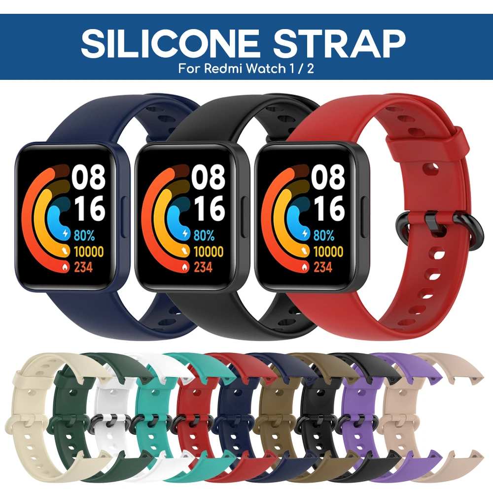 

Band for Redmi Watch 2 Watchband Strap for Xiaomi Watch Lite / Redmi Watch Silicone Smart Bracelet Wristband Replacement Correa