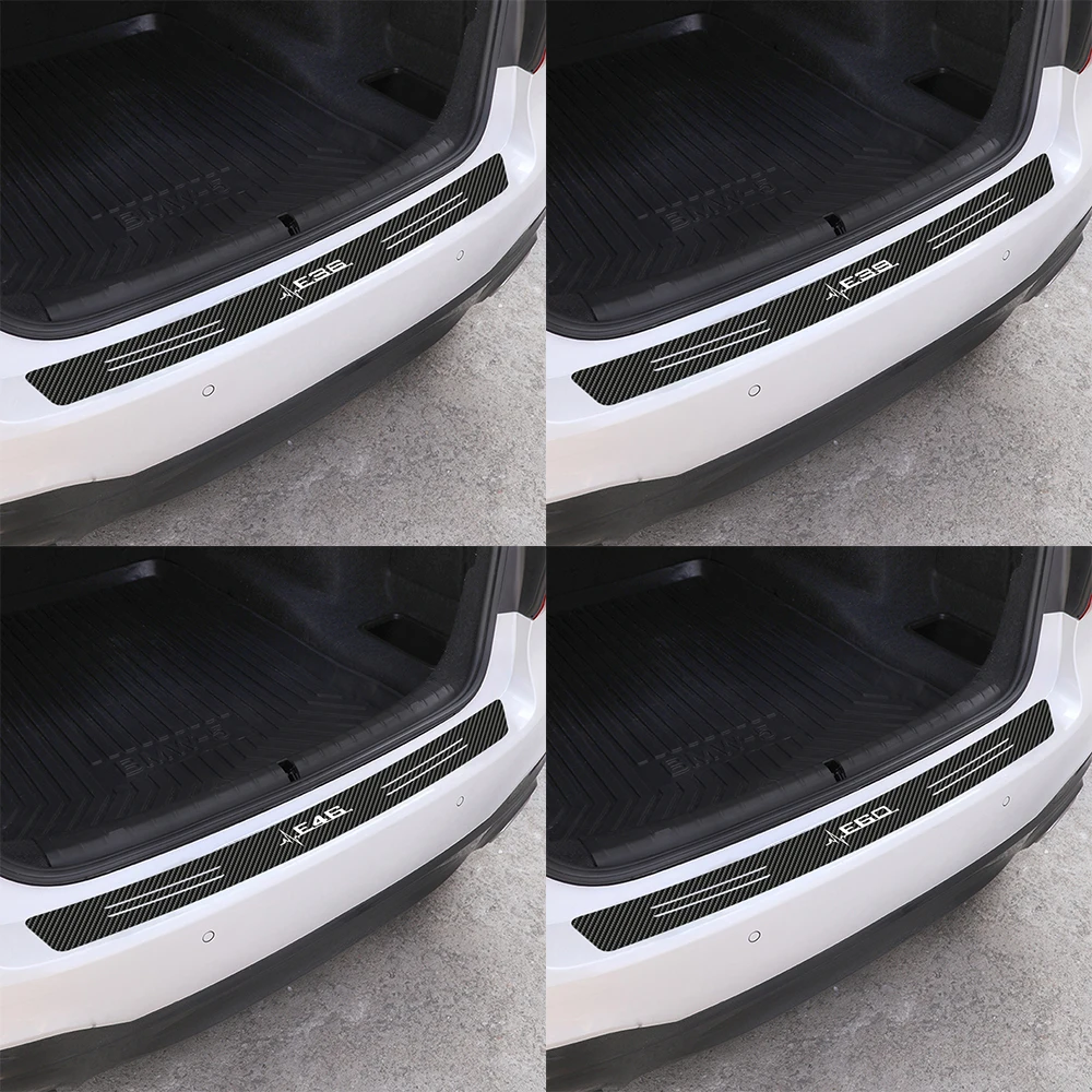 1 шт. автомобильные аксессуары наклейки на заднюю часть багажника из углеродного