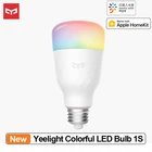 Светодиодный смарт-лампочка Yeelight 1S YLDP13YL 8,5 W RBGW работает с Mijia Homekit AC100-240V 1700K-6500K E27 800lm напольная настольная лампа