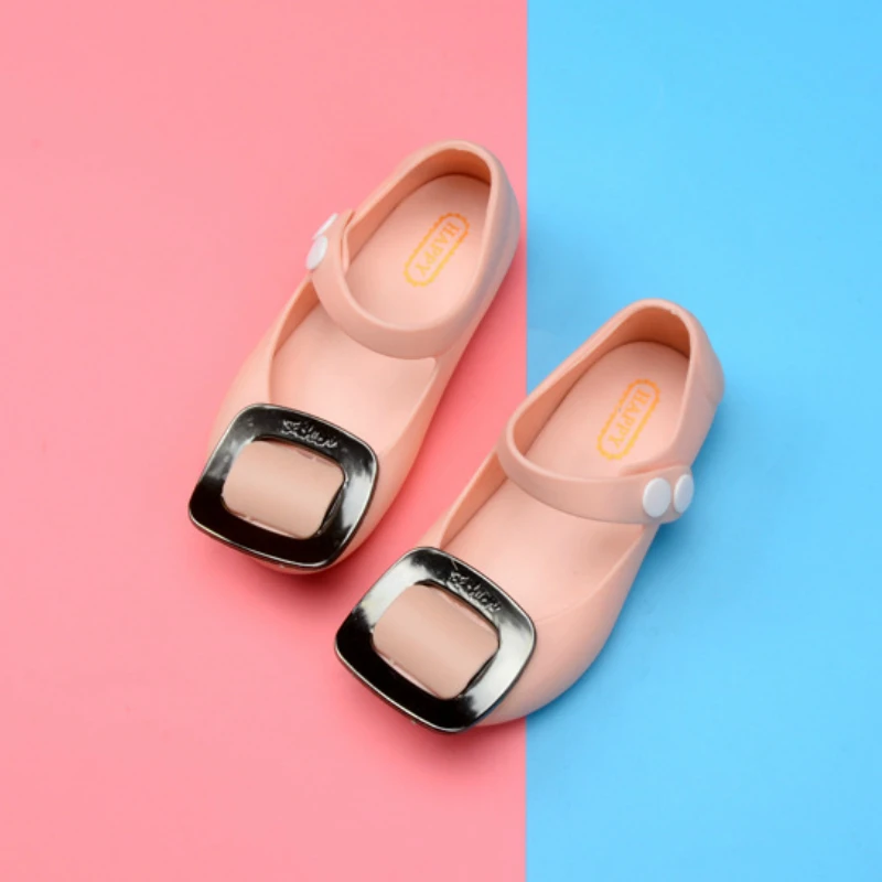 Летние сандалии для девочек Обувь Melissa принцессы в Корейском стиле Модная обувь