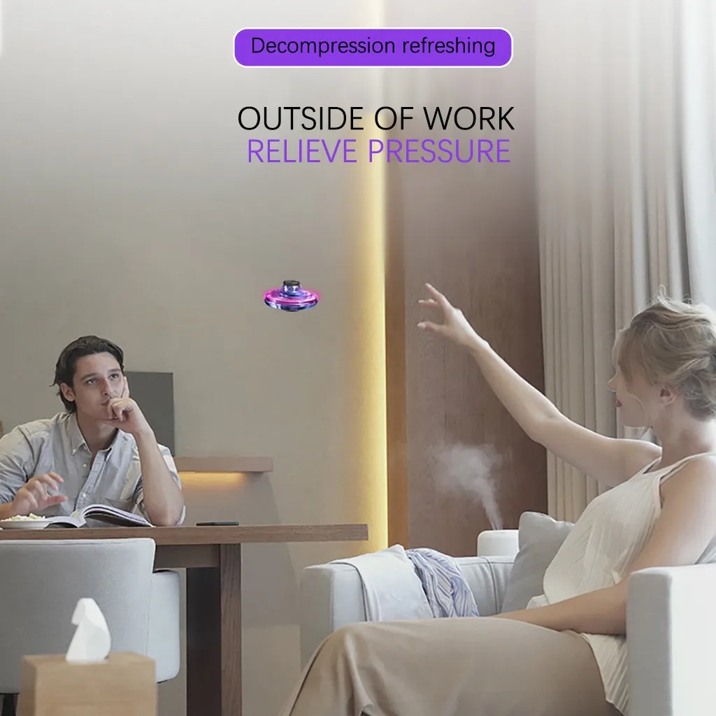 Мини Дрон НЛО Летающий вертолет с защитой от столкновений волшебный шар самолет